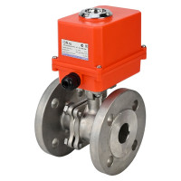 Шаровой кран DN.ru КШФП.316.200 Ду20 Ру40 с электроприводом QT-003-MINI 220В D160-02009