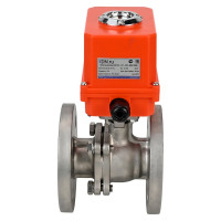 Шаровой кран DN.ru КШФП.316.200 Ду20 Ру40 с электроприводом QT-003-MINI 220В D160-02009