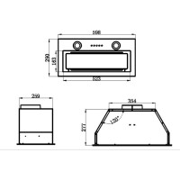 Кухонная вытяжка MAUNFELD бежевый TRAPEZE 602IG BEIGE
