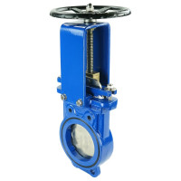 Задвижка шиберная DN.ru GGG40-SS304-NBR-2W Ду125 Ру10 двусторонняя, штурвал D040-03163