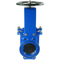 Задвижка шиберная DN.ru GGG40-SS304-NBR-2W Ду125 Ру10 двусторонняя, штурвал D040-03163