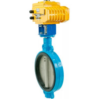 Затвор DN.ru дисковый GGG50-GGG40-EPDM Ду250 Ру16 с электроприводом QT-060 24В D050-01835