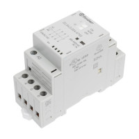 Модульный контактор Finder 3НО+1НЗ, контакта 25А, = 24В AC/DC, - AgSnO2, 223400244740