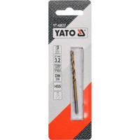 Сверло по металлу HSS-TiN 3.2 мм YATO YT-44637