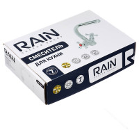 Смеситель для кухни RAIN Нефрит высокий излив, керамическая кран-букса 1/2, гайка, латунь, хром 561-314