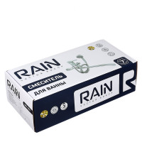 Смеситель для ванны RAIN Мира изогнутый излив 35 см., душевой набор, картридж 35 мм., латунь, хром 561-307