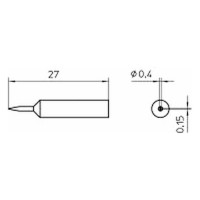 Паяльное жало XNT 1SC WELLER 54486299