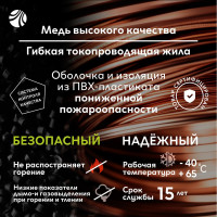 Провод ОРЕОЛ ПуВ нг А LS 1х1,5 голубой 50м 00-00015289