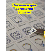 Наклейки на электрощит Маркировка 220 для электрощита  до 24 модулей. EL-min