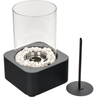 Настольный биокамин BRADEX SQUARE, 17x17x25,5 см, из металла, стекла TD 0746