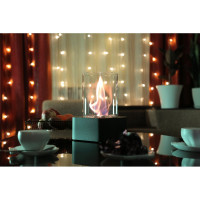 Настольный биокамин BRADEX SQUARE, 17x17x25,5 см, из металла, стекла TD 0746