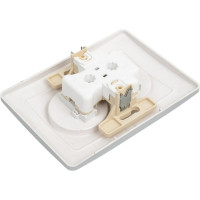 Розетка Systeme Electric Blanca внутр Алюминий 2-ая б/з со шторками, 16А, 250В SE BLNRS000123