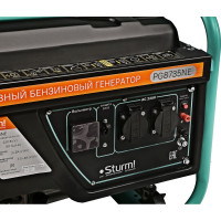 Бензогенератор Sturm 3500 ВА, AVR (Авто. Рег.Напр.), эл/ручн старт, 44 кг, бак 15л PG8735NE