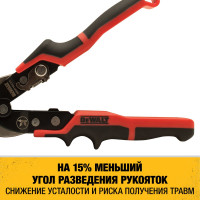Ножницы по металлу DEWALT ERGO левые, 250 мм DWHT14673-0