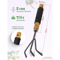 Рыхлитель для почвы с деревянной рукояткой WMC TOOLS WMC-TG2104020-C(50046)