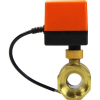 Кран DN.ru латунный RP.BRASS.120.MM.015 Ду15 Ру16 муфтовый электропривод 24В DC D160-00117