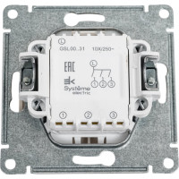 3-клавишный выключатель Systeme Electric Glossa Перламутр сх.3, 10AX SE GSL000631