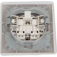 Розетка GENERICA KVARTA 1ая с з/к/ш кр. РСбш10-3-КБ-44 16А IP44 бел. KV-R16-16-44-K01