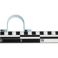 Оцинкованная скоба с двумя отверстиями Экопласт для трубы D40 мм, 100 шт. 43640