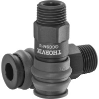 Муфта БРС европейского типа с наружней резьбовой частью BSPT 1/2M QCCSM12 THORVIK 53643