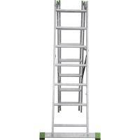 Алюминиевая трехсекционная лестница Новая Высота усиленная 3х7 ступеней 2230307