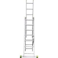 Алюминиевая трехсекционная лестница Новая Высота усиленная 3х7 ступеней 2230307