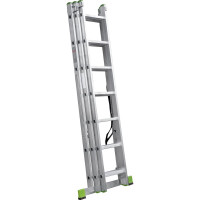Алюминиевая трехсекционная лестница Новая Высота усиленная 3х7 ступеней 2230307