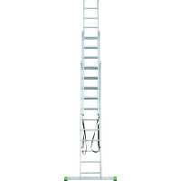 Алюминиевая трехсекционная лестница Новая Высота усиленная 3х11 ступеней 2230311