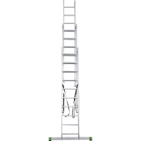 Алюминиевая трехсекционная лестница Новая Высота усиленная 3х10 ступеней 2230310