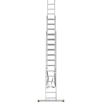 Алюминиевая трехсекционная лестница Новая Высота усиленная 3х13 ступеней 2230313