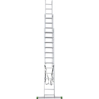 Алюминиевая трехсекционная лестница Новая Высота усиленная 3х13 ступеней 2230313