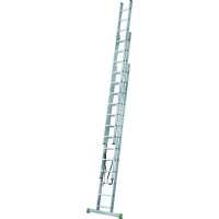 Алюминиевая трехсекционная лестница Новая Высота усиленная 3х13 ступеней 2230313