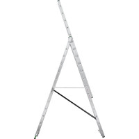 Алюминиевая трехсекционная лестница Новая Высота усиленная 3х13 ступеней 2230313