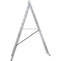 Алюминиевая трехсекционная лестница Новая Высота усиленная 3х13 ступеней 2230313