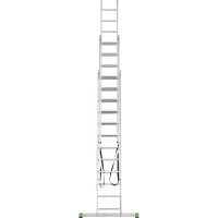 Алюминиевая трехсекционная лестница Новая Высота усиленная 3х12 ступеней 2230312