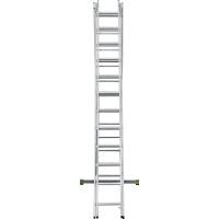 Алюминиевая трехсекционная лестница Новая Высота усиленная 3х12 ступеней 2230312