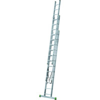 Алюминиевая трехсекционная лестница Новая Высота усиленная 3х12 ступеней 2230312