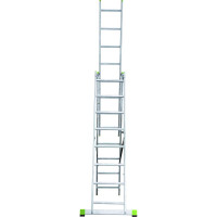 Алюминиевая трехсекционная лестница Новая Высота усиленная 3х8 ступеней 2230308