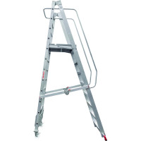 Передвижная складная лестница с площадкой Новая Высота 8 ступеней 3540108