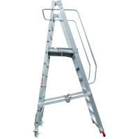 Передвижная складная лестница с площадкой Новая Высота 7 ступеней 3540107
