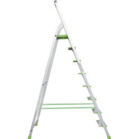 Алюминиевая стремянка Новая Высота PRO 1х8 ступеней, Max нагр. 180 кг, 2К башмаки, 2117108