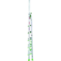 Алюминиевая стремянка Новая Высота PRO 1х6 ступеней, Max нагр. 180 кг, 2К башмаки, 2117106