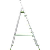 Алюминиевая стремянка Новая Высота PRO 9 ступеней, Max нагр. 180 кг, 2К башмаки, 2117109