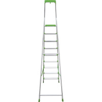 Алюминиевая стремянка Новая Высота с органайзером, 1х9 ступеней, PRO 2К башмаки 2118109