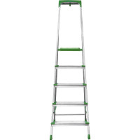 Алюминиевая стремянка Новая Высота, с органайзером, 1х5 ступеней, 2К башмаки, 2118105