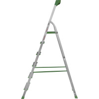 Алюминиевая стремянка Новая Высота PRO с органайзером, NV 2115 1x5 ступеней, Max нагр. 180 кг, 2К башмаки, 2115106