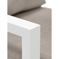 Уличный диван GreenWeen CAPRI белый алюминий, светло-серый велюр GW-AL-CAPRI-SOFA-1900W