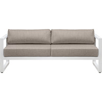 Уличный диван GreenWeen CAPRI белый алюминий, светло-серый велюр GW-AL-CAPRI-SOFA-1900W