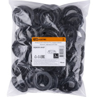 Кольцо для патрона TDM ELECTRIC Е14, термостойкий пластик, черный, Б/Н SQ0335-0167