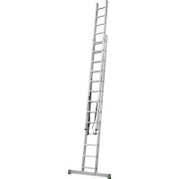Двухсекционная алюминиевая лестница Новая Высота 2х13 ступеней 2220213
